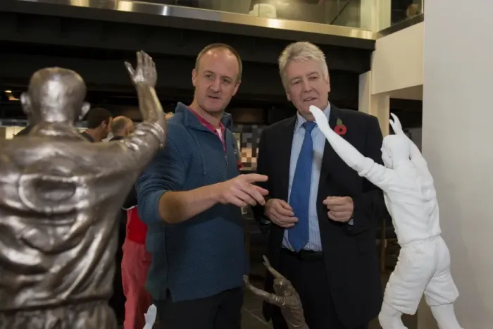 Framed Print : Unveiling the Pride of Bristol City: The John Atyeo Statue Framed Print : Unveiling the Pride of Bristol City: The John Atyeo Statue