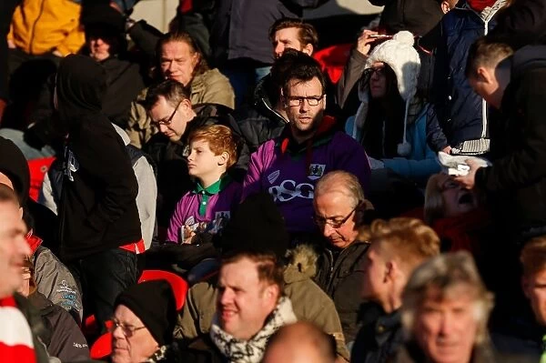 Unwavering Passion of Bristol City Fans at Doncaster Rovers FA Cup Match, January 2015