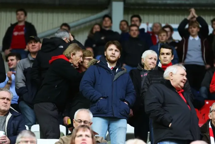 Framed Print : Unwavering Passion of Bristol City Fans at Wigan Athletic's Championship Match, November 2017