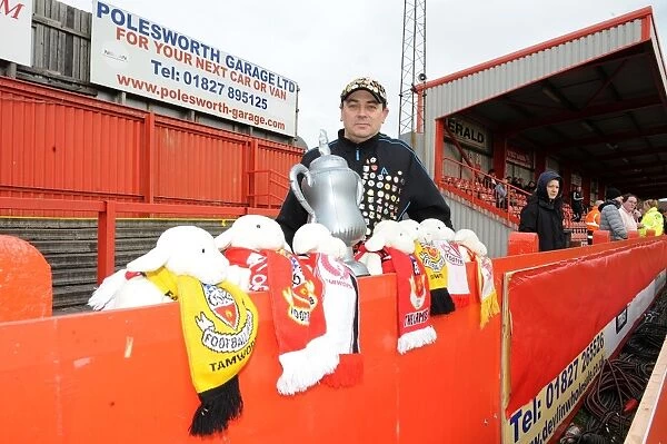 Unwavering Passion: A Tamworth Fan's Devotion in FA Cup Second Round Match Against Bristol City