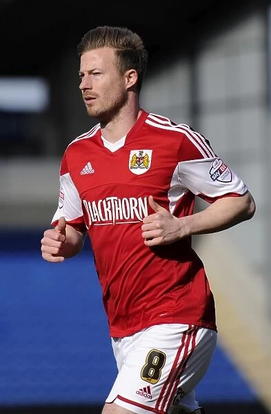 Wade Elliott in Action: Colchester United vs. Bristol City, Sky Bet League One (22 / 03 / 2014)