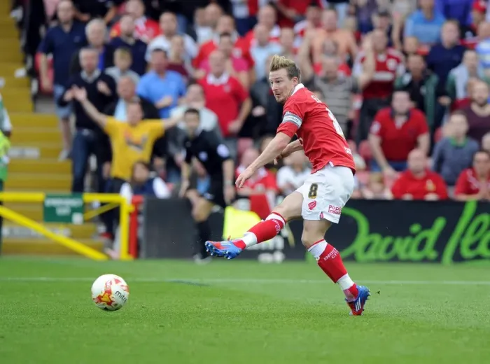Framed Print : Wade Elliott's Game-Winning Goal: Bristol City's Triumph Over MK Dons at Ashton Gate (September 2014) Framed Print : Wade Elliott's Game-Winning Goal: Bristol City's Triumph Over MK Dons at Ashton Gate (September 2014)