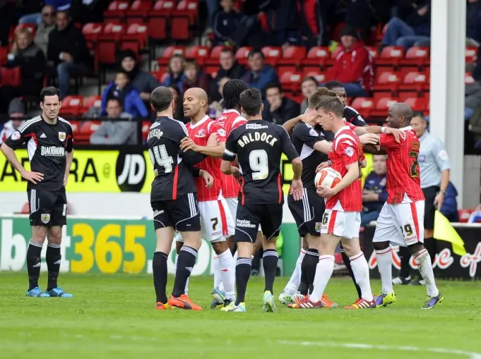 Framed Print : Walsall vs. Bristol City: The Football Rivalry (April 12, 2014)