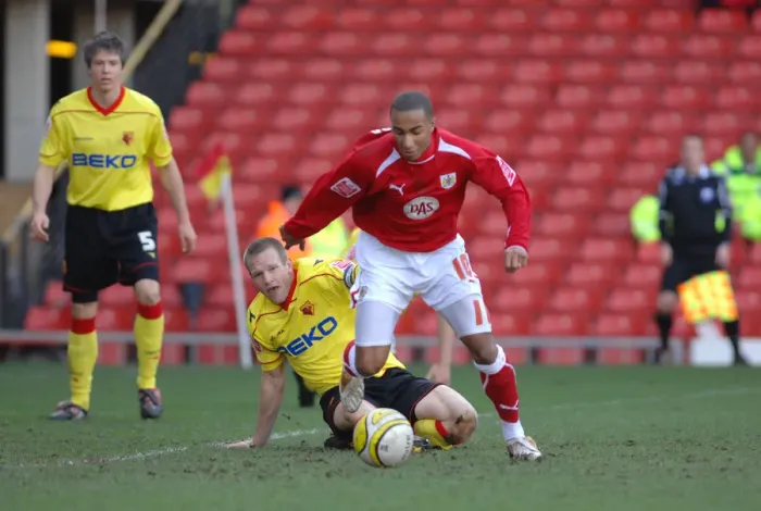 Framed Print : Watford vs. Bristol City: A Football Rivalry - Season 08-09 Framed Print : Watford vs. Bristol City: A Football Rivalry - Season 08-09