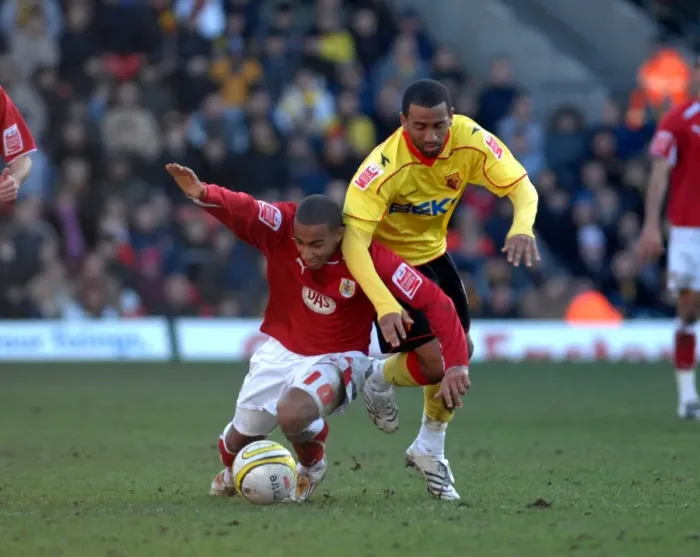 Framed Print : Watford vs. Bristol City: A Football Rivalry - Season 08-09 Framed Print : Watford vs. Bristol City: A Football Rivalry - Season 08-09