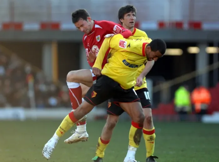 Framed Print : Watford vs. Bristol City: A Football Rivalry - Season 08-09 Framed Print : Watford vs. Bristol City: A Football Rivalry - Season 08-09