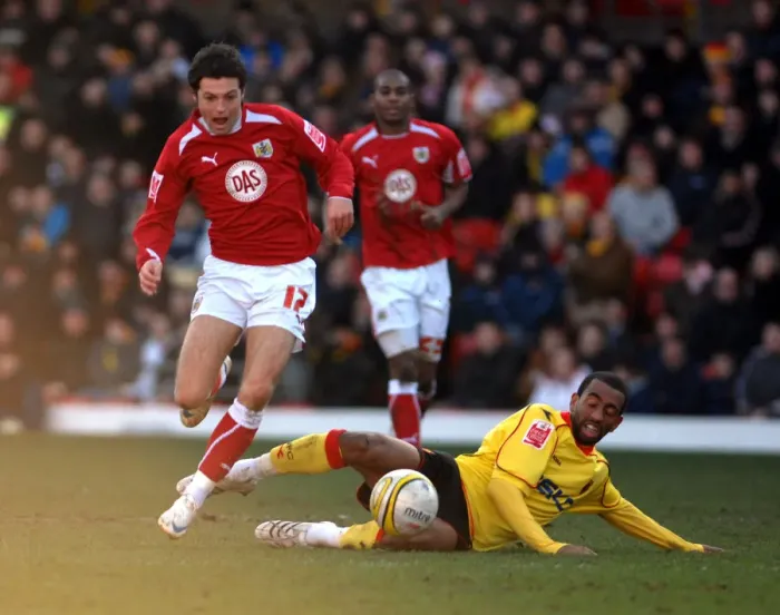 Framed Print : Watford vs. Bristol City: A Football Rivalry - Season 08-09 Framed Print : Watford vs. Bristol City: A Football Rivalry - Season 08-09