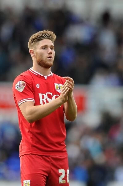 Wes Burns in Action for Bristol City against Ipswich Town, Sky Bet Championship 2015