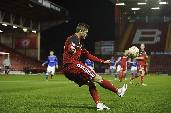 Wes Burns in Action: FA Youth Cup Third Round - Bristol City U18 vs Ipswich Town U18
