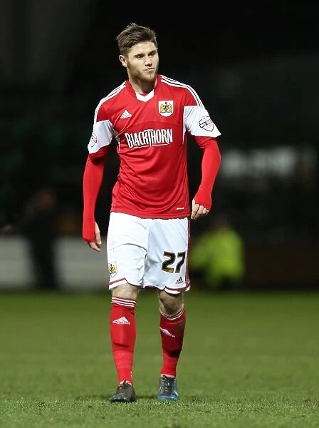 Wes Burns in Action: League One Clash between Notts County and Bristol City, 2013