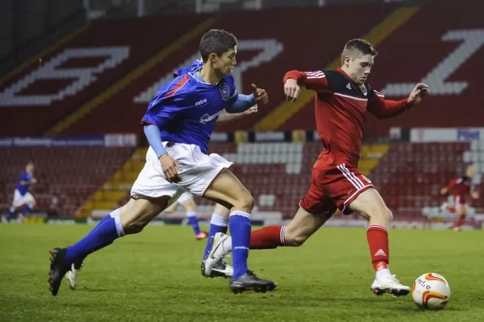 Framed Print : Wes Burns Star Performance: Bristol City U18s vs Ipswich Town U18 in FA Youth Cup Third Round Proper Framed Print : Wes Burns Star Performance: Bristol City U18s vs Ipswich Town U18 in FA Youth Cup Third Round Proper