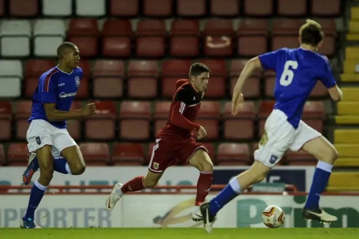 Framed Print : Wes Burns Thrilling FA Youth Cup Goal: Bristol City U18s vs Ipswich Town U18 (Ashton Gate Stadium) Framed Print : Wes Burns Thrilling FA Youth Cup Goal: Bristol City U18s vs Ipswich Town U18 (Ashton Gate Stadium)