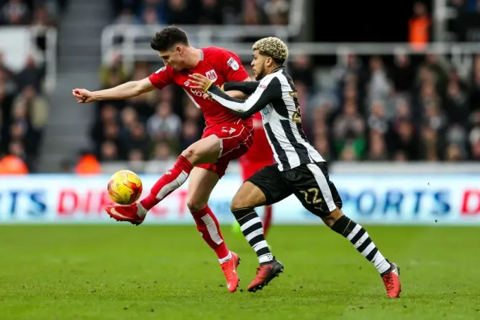 Framed Print : Yedlin vs. O'Dowda: A Championship Showdown at St. James Park