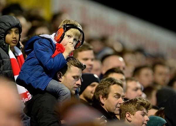 Young Bristol City Fan's Excitement at Huish Park, 100315