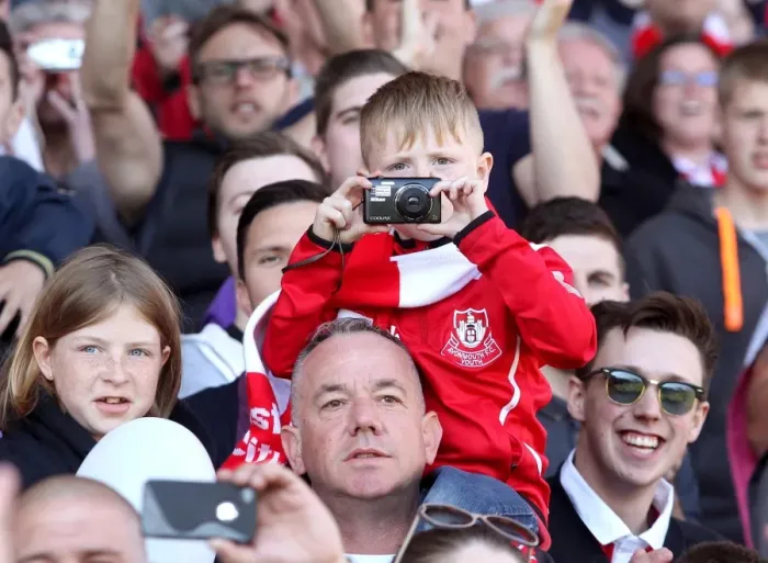 Framed Print : Young Fan Captures the Atmosphere: Bristol City vs Coventry City, 2015