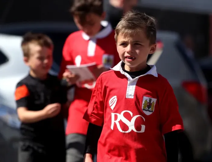 Framed Print : Young Fans Arrive at Ashton Gate: Bristol City vs Coventry City, 2015