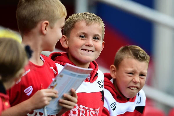 Young Fans Excitement at Bristol City vs. Nottingham Forest Championship Match, Ashton Gate Stadium, 2016