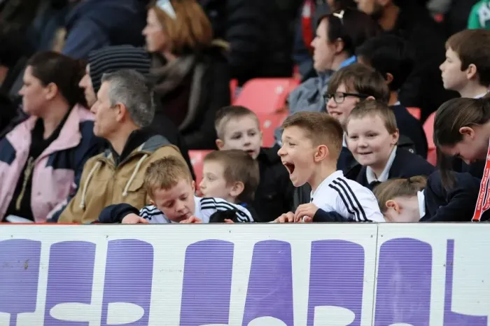 Framed Print : Young Fan's Excitement at Bristol City vs Gillingham Football Match, Ashton Gate, 2014