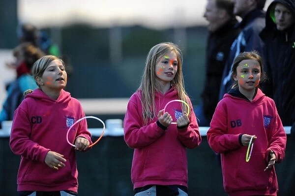 Young Fans with Face Paint at Bristol Academy vs. Chelsea Ladies Football Match, 2014