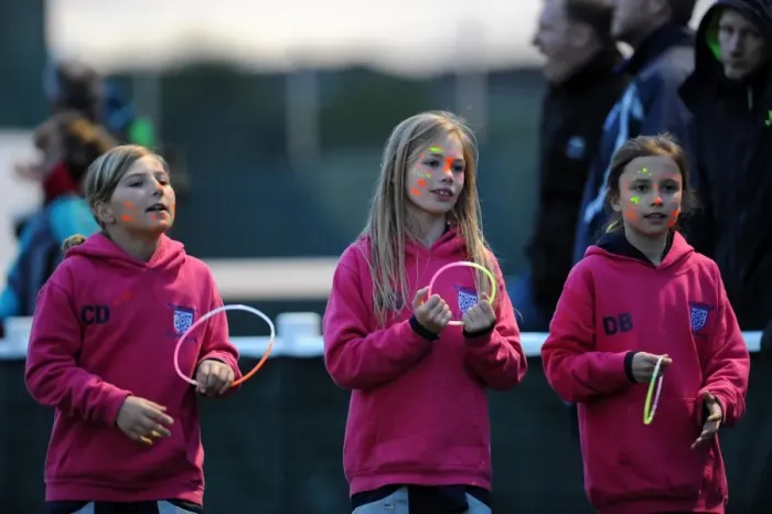 Framed Print : Young Fans with Face Paint at Bristol Academy vs. Chelsea Ladies Football Match, 2014