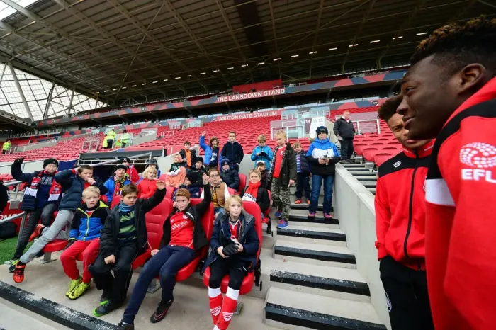Framed Print : Young Fans Meet Tammy Abraham and Bobby Reid of Bristol City During Match against Ipswich Town, 2016 Framed Print : Young Fans Meet Tammy Abraham and Bobby Reid of Bristol City During Match against Ipswich Town, 2016