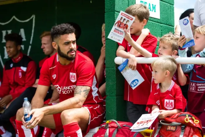 Framed Print : Young Fans Seek Autograph from Derrick Williams at Hengrove Athletic vs. Bristol City Match Framed Print : Young Fans Seek Autograph from Derrick Williams at Hengrove Athletic vs. Bristol City Match