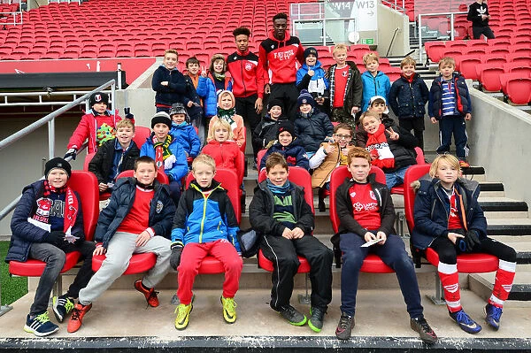 Young Fans Thrilling Encounter with Tammy Abraham and Bobby Reid at Ashton Gate