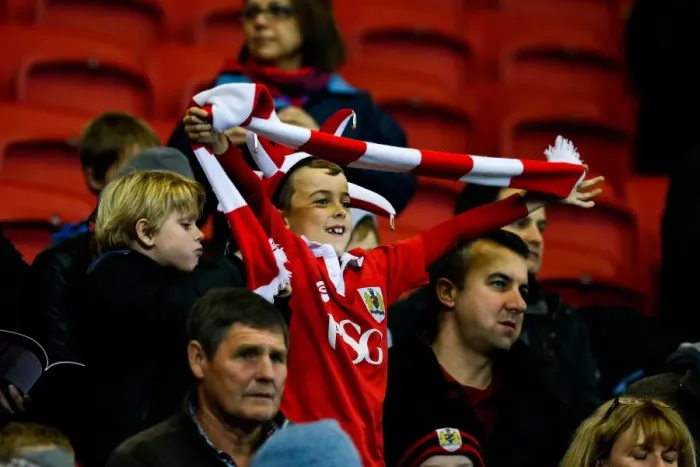 Framed Print : Young Fans Thrilling Excitement: Bristol City vs. Nottingham Forest, Sky Bet Championship (16 / 10 / 2015)