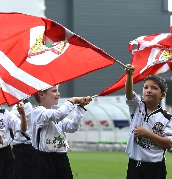 Young Flag Bearers of Portishead Town FC at Bristol City vs. Reading