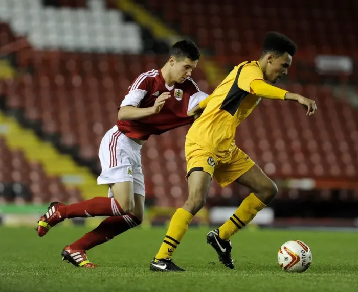 Framed Print : Youth Cup Clash at Ashton Gate: Bristol City U18s vs Newport County U18s Framed Print : Youth Cup Clash at Ashton Gate: Bristol City U18s vs Newport County U18s