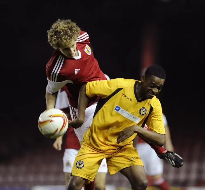 Framed Print : Youth Cup Match: Bristol City U18s vs. Newport County U18s at Ashton Gate