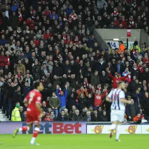 Bristol City Fans Invade The Hawthorns Print