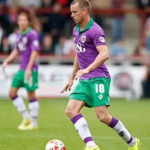 Aaron Wilbraham in Action: Fleetwood Town vs. Bristol City, League 1 Football Match, 2014 Aaron Wilbraham in Action: Fleetwood Town vs. Bristol City, League 1 Football Match, 2014