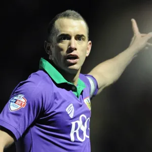 Aaron Wilbraham of Bristol City in Action Against Leyton Orient at Brisbane Road, 03/03/2015 Aaron Wilbraham of Bristol City in Action Against Leyton Orient at Brisbane Road, 03/03/2015