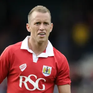 Aaron Wilbraham of Bristol City in Action against Rochdale AFC at Spotland Stadium, 2014 Aaron Wilbraham of Bristol City in Action against Rochdale AFC at Spotland Stadium, 2014