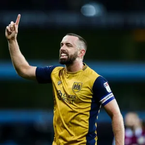 Aaron Wilbraham Print at Villa Park