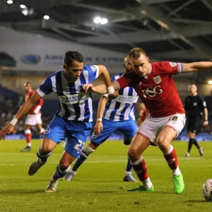 Aaron Wilbraham Faces Off Against Liam Rosenior Print Aaron Wilbraham Faces Off Against Liam Rosenior Print