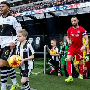 Aaron Wilbraham Leads Out Bristol City Print