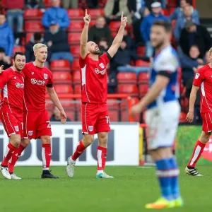 Aaron Wilbraham Scores the Opener for Bristol City Against Blackburn Rovers in Sky Bet EFL Championship (2016) Aaron Wilbraham Scores the Opener for Bristol City Against Blackburn Rovers in Sky Bet EFL Championship (2016)