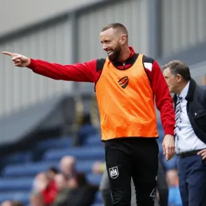 Aaron Wilbraham Shouting Instructions from the Touchline - Bristol City vs Blackburn Rovers, Sky Bet Championship (17.04.2017)