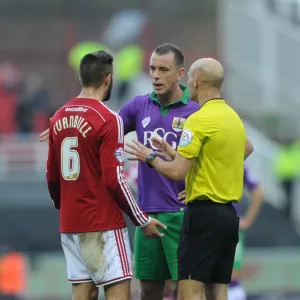 Aaron Wilbraham vs Jordan Turnbull: Intense Rivalry on the Football Field - Swindon Town vs Bristol City, 15th November 2014
