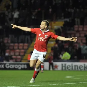 Aaron Wilbraham's Euphoric Goal Celebration: Bristol City vs Coventry City, Johnstones Paint Trophy (2014)