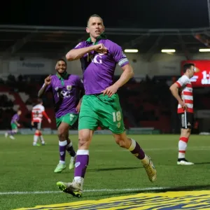 Aaron Wilbraham's Euphoric Goal Celebration Print Aaron Wilbraham's Euphoric Goal Celebration Print