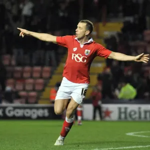 Aaron Wilbraham's Game-Winning Goal Celebration: Bristol City vs. Coventry City, Johnstones Paint Trophy (2014)