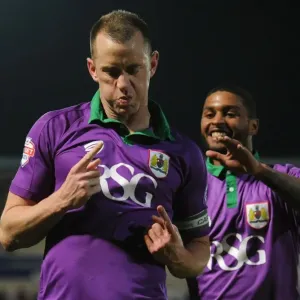 Aaron Wilbraham Goal Celebration Print Aaron Wilbraham Goal Celebration Print