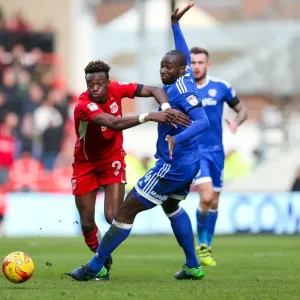 Abraham vs. Bamba Print - Bristol City vs. Cardiff City Championship Match Image Abraham vs. Bamba Print - Bristol City vs. Cardiff City Championship Match Image