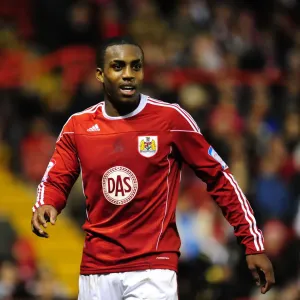 Action-Packed Moment: Danny Rose of Bristol City Fights for Possession against QPR in Npower Championship Match at Ashton Gate (October 2010)