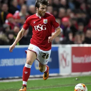 Print of Adam Matthews in action at Ashton Gate Stadium Print of Adam Matthews in action at Ashton Gate Stadium
