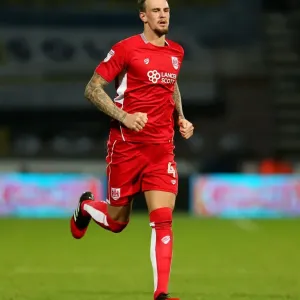 Print of Aden Flint in action, Sky Bet Championship match Print of Aden Flint in action, Sky Bet Championship match