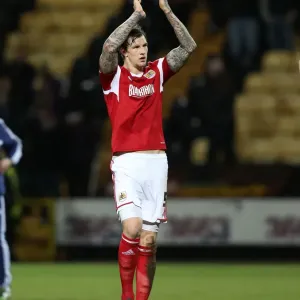 Aden Flint in Action: Notts County vs. Bristol City, League One, 2013 Aden Flint in Action: Notts County vs. Bristol City, League One, 2013